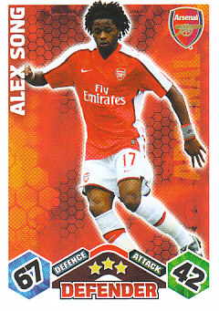Alexandre Song Arsenal 2009/10 Topps Match Attax #7